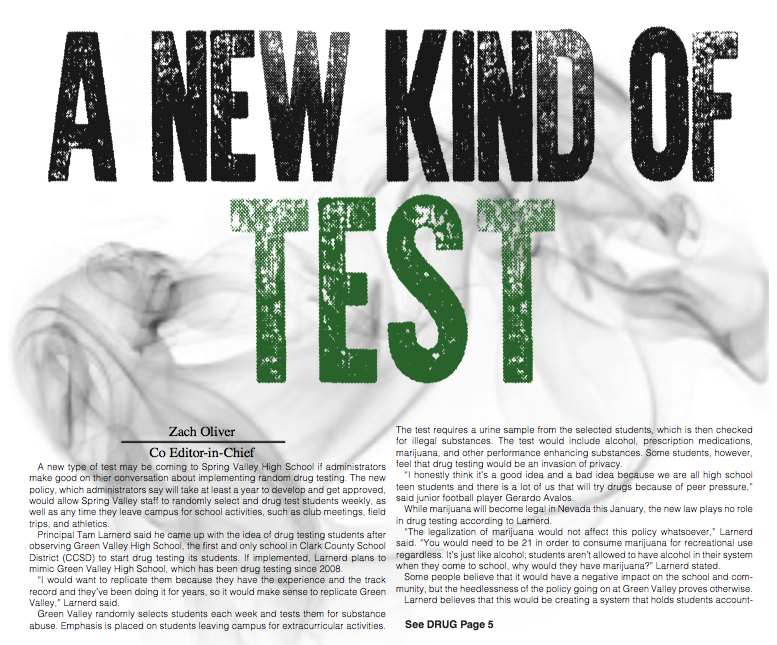 A new kind of test: Drug testing may be coming to SV